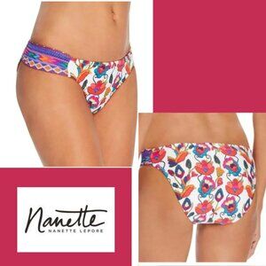 Nanette Lepore Women's Antigua Siren Floral Hipster Swim Bottom NWT Sz S